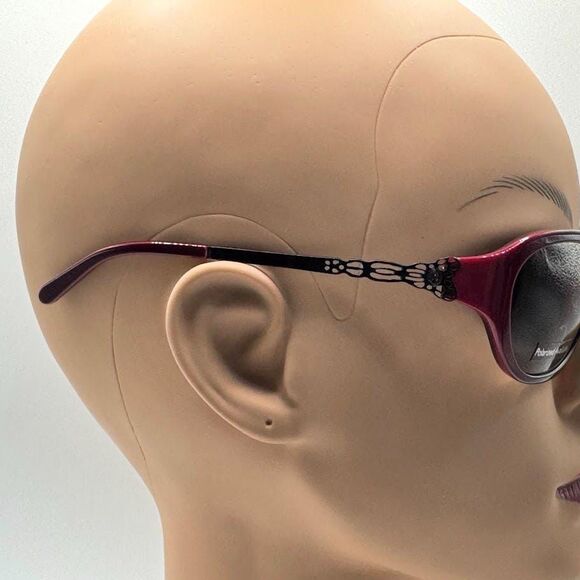NOS Vintage Y2K Designer Sunglasses | Jessica McClintock | Plum Fade Plastic main image 9